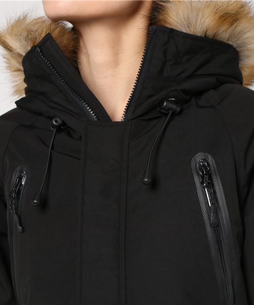 schott（ショット）の「Schott(ショット) SNORKEL DOWN PARKA シュノーケル ダウンパーカー（ダウンジャケット/コート・レディース・ブラック/レッド/オリーブ/オレンジ/ロイヤルブルー・FREE）」の9枚目の写真