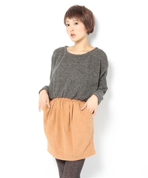 Chico | MIXニット×コクーンスカートワンピース(ワンピース)