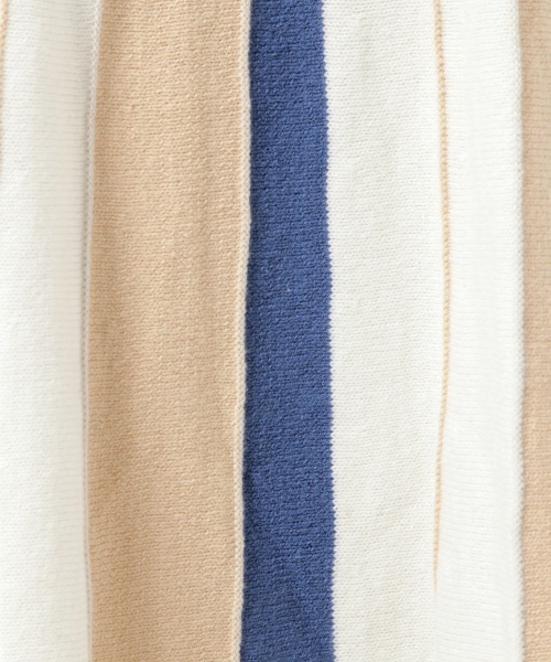laboratory work（ラボラトリーワーク）の「ストライプニットスカート（スカート・レディース・ベージュ/ネイビー/ブルーグリーン・MEDIUM）」の15枚目の写真