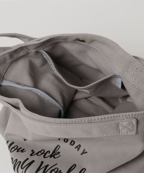 Samansa Mos2 blue（サマンサモスモスブルー）の「キャンバス2wayトートバッグ（トートバッグ・レディース・キナリ/ブラック/ネイビー/グレー/カーキ・ﾌﾘ-）」の6枚目の写真