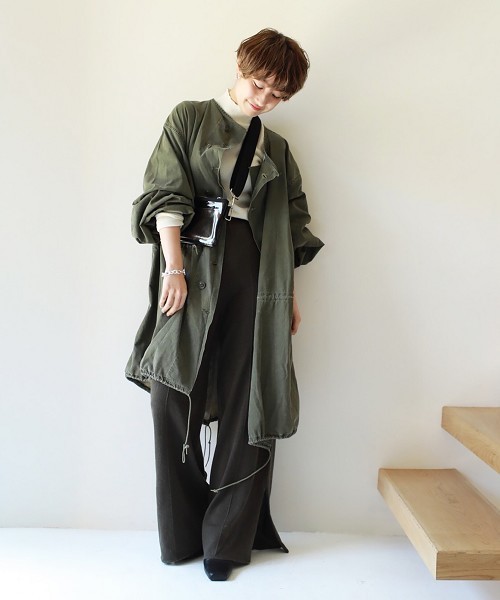 TODAYFUL（トゥデイフル）の「ギャザーウエストニットパンツ（その他パンツ・レディース・ベージュ/カーキ・36inch/38inch）」の7枚目の写真