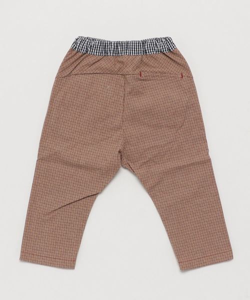 RAGMART（ラグマート）の「8分丈ツイル先染めチェックパンツ（その他パンツ・キッズ・ブルー/ブラウン・100cm/110cm/120cm/130cm）」の3枚目の写真