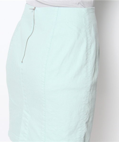 Another Edition（アナザーエディション）の「AE カラーDNM タイト SK Ⅱ（スカート・レディース・オフホワイト/イエロー/ライトブルー・SMALL/MEDIUM）」の7枚目の写真