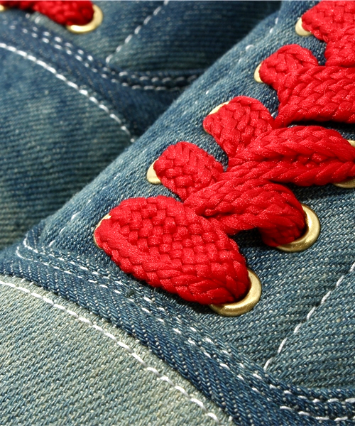 STUDY（スタディー）の「スタディ ウォッシュデニム ドロップ デッキ STUDY THE DENIM DROP（スニーカー・メンズ・インディゴブルー・22cm/23cm/24cm/26cm/27cm/28cm）」の7枚目の写真