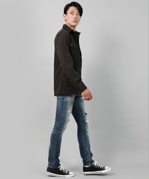 Nudie Jeans(ヌーディージーンズ)の「【Nudie Jeans】Grim Tim/ Devid Replica / クラッシュデニムパンツ/112375(デニムパンツ・メンズ・ブルー・30/29)」の7枚目の写真