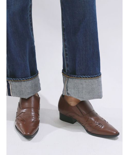 Ungrid アングリッド の ウエスタンフラットシューズ その他シューズ Wear Ungrid アングリッド の ウエスタンフラットシューズ その他シューズ Wear