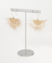 【glou】ふわふわファーピアス