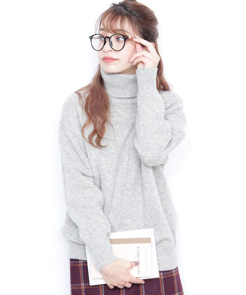 N.（N. Natural Beauty Basic）（エヌエヌナチュラルビューティーベーシック）の「◆ラムウールタートルニット（ニット/セーター・レディース・ホワイト/ベージュ/グレー/ピンク/イエロー・MEDIUM）」の3枚目の写真