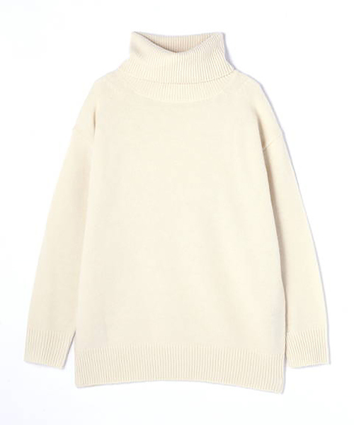 N.（N. Natural Beauty Basic）（エヌエヌナチュラルビューティーベーシック）の「◆ラムウールタートルニット（ニット/セーター・レディース・ホワイト/ベージュ/グレー/ピンク/イエロー・MEDIUM）」の8枚目の写真