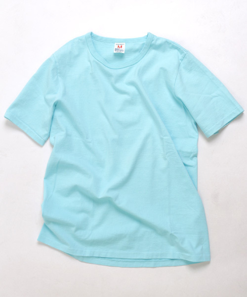 Denime（ドゥニーム）の「【MadeInJapan】BASIC CUTSEW/ベーシックカットソークルーネックT（Tシャツ/カットソー・メンズ・グレー/オリーブ/ブラック/ホワイト/オレンジ/サックスブルー/イエロー/ネイビー/グリーン/杢グレー/カーキ/ライトブラウン・SMALL/MEDIUM/LARGE/X-LARGE/X-SMALL）」の10枚目の写真