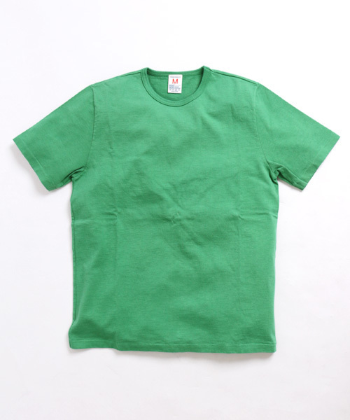 Denime（ドゥニーム）の「【MadeInJapan】BASIC CUTSEW/ベーシックカットソークルーネックT（Tシャツ/カットソー・メンズ・グレー/オリーブ/ブラック/ホワイト/オレンジ/サックスブルー/イエロー/ネイビー/グリーン/杢グレー/カーキ/ライトブラウン・SMALL/MEDIUM/LARGE/X-LARGE/X-SMALL）」の8枚目の写真