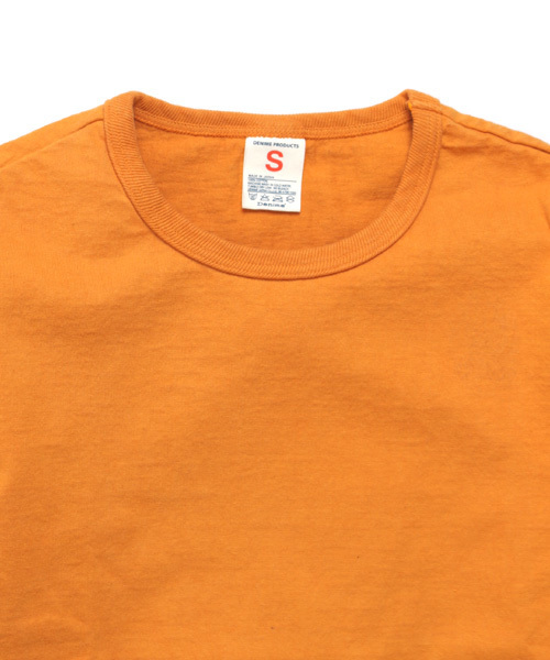 Denime（ドゥニーム）の「【MadeInJapan】BASIC CUTSEW/ベーシックカットソークルーネックT（Tシャツ/カットソー・メンズ・グレー/オリーブ/ブラック/ホワイト/オレンジ/サックスブルー/イエロー/ネイビー/グリーン/杢グレー/カーキ/ライトブラウン・SMALL/MEDIUM/LARGE/X-LARGE/X-SMALL）」の21枚目の写真