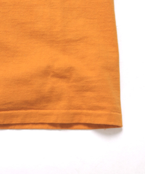 Denime（ドゥニーム）の「【MadeInJapan】BASIC CUTSEW/ベーシックカットソークルーネックT（Tシャツ/カットソー・メンズ・グレー/オリーブ/ブラック/ホワイト/オレンジ/サックスブルー/イエロー/ネイビー/グリーン/杢グレー/カーキ/ライトブラウン・SMALL/MEDIUM/LARGE/X-LARGE/X-SMALL）」の18枚目の写真