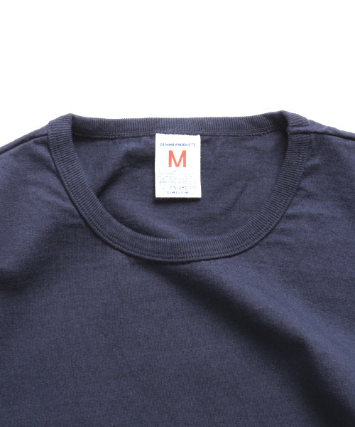 Denime（ドゥニーム）の「【MadeInJapan】BASIC CUTSEW/ベーシックカットソークルーネックT（Tシャツ/カットソー・メンズ・グレー/オリーブ/ブラック/ホワイト/オレンジ/サックスブルー/イエロー/ネイビー/グリーン/杢グレー/カーキ/ライトブラウン・SMALL/MEDIUM/LARGE/X-LARGE/X-SMALL）」の16枚目の写真