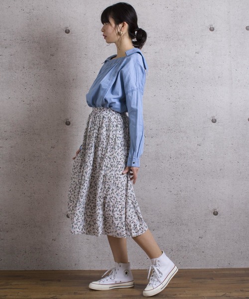 LUGG NAGG(ラグナグ)の「【Jewelobe/ ジュエローブ】 リトルフラワープリーツスカート(スカート・レディース・ブラック/ベージュ/グレー/オフホワイト・FREE)」の14枚目の写真