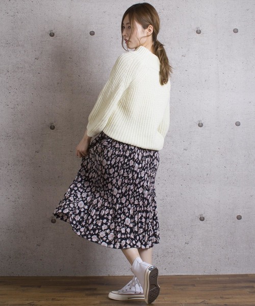 LUGG NAGG(ラグナグ)の「【Jewelobe/ ジュエローブ】 リトルフラワープリーツスカート(スカート・レディース・ブラック/ベージュ/グレー/オフホワイト・FREE)」の11枚目の写真