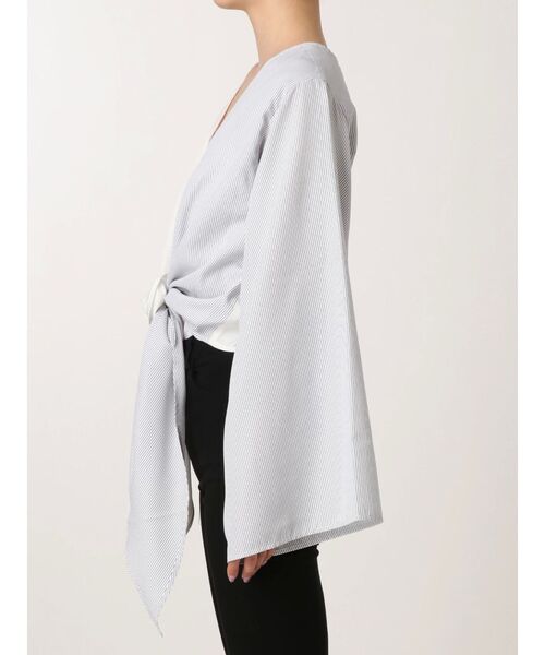 EMODA(エモダ)の「ドッキング2WAYトップ(シャツ/ブラウス・レディース・ホワイト/ブラック・FREE)」の10枚目の写真