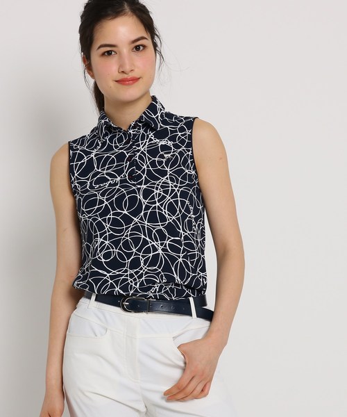 Uvカット 防透け ノースリーブシャツ レディース