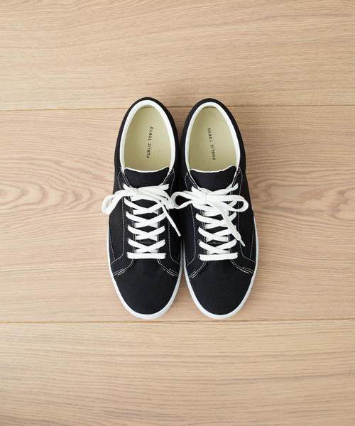 PUBLIC TOKYO（パブリックトウキョウ）の「軽撥水ナイロンキャンバススニーカー（スニーカー・メンズ・ブラック/ベージュ/オレンジ・1/2/3）」の22枚目の写真