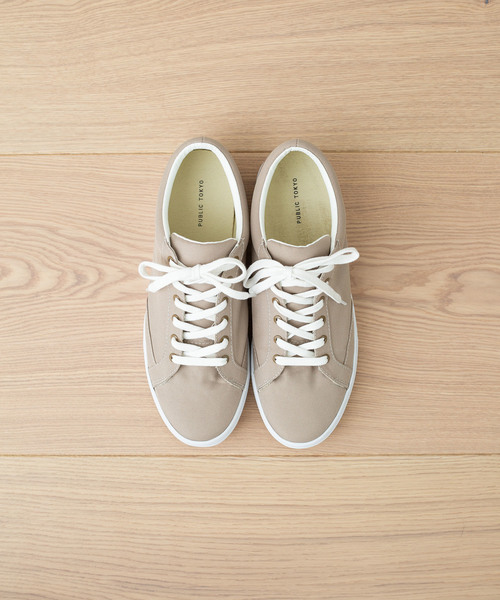 PUBLIC TOKYO（パブリックトウキョウ）の「軽撥水ナイロンキャンバススニーカー（スニーカー・メンズ・ブラック/ベージュ/オレンジ・1/2/3）」の15枚目の写真