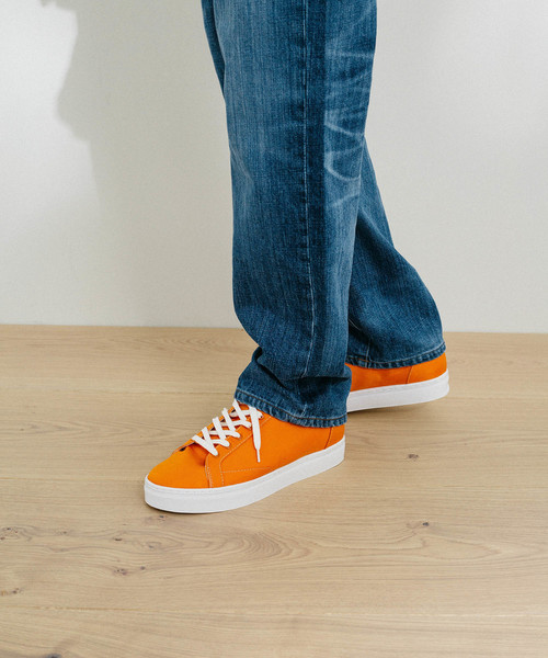 PUBLIC TOKYO（パブリックトウキョウ）の「軽撥水ナイロンキャンバススニーカー（スニーカー・メンズ・ブラック/ベージュ/オレンジ・1/2/3）」の17枚目の写真