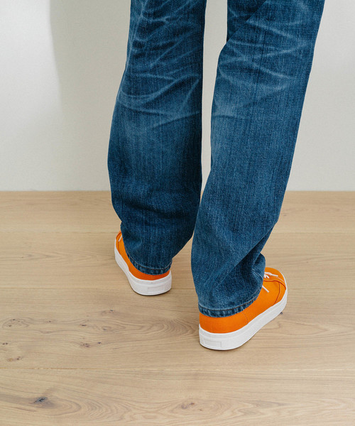 PUBLIC TOKYO（パブリックトウキョウ）の「軽撥水ナイロンキャンバススニーカー（スニーカー・メンズ・ブラック/ベージュ/オレンジ・1/2/3）」の5枚目の写真