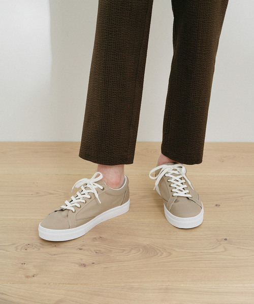 PUBLIC TOKYO（パブリックトウキョウ）の「軽撥水ナイロンキャンバススニーカー（スニーカー・メンズ・ブラック/ベージュ/オレンジ・1/2/3）」の11枚目の写真