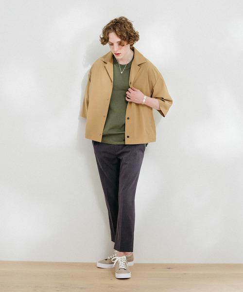 PUBLIC TOKYO（パブリックトウキョウ）の「軽撥水ナイロンキャンバススニーカー（スニーカー・メンズ・ブラック/ベージュ/オレンジ・1/2/3）」の6枚目の写真