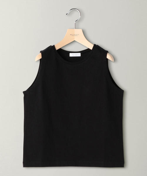 BEAUTY&YOUTH UNITED ARROWS（ビューティーアンドユースユナイテッドアローズ）の「BY スラブコットンコンパクトノースリーブカットソー о（Tシャツ/カットソー・レディース・ブラック/オリーブ/ナチュラル・FREE）」の18枚目の写真