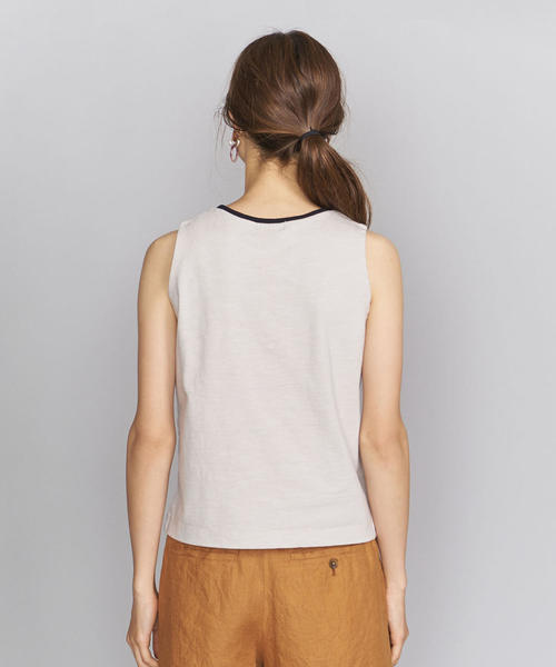 BEAUTY&YOUTH UNITED ARROWS（ビューティーアンドユースユナイテッドアローズ）の「BY スラブコットンコンパクトノースリーブカットソー о（Tシャツ/カットソー・レディース・ブラック/オリーブ/ナチュラル・FREE）」の15枚目の写真