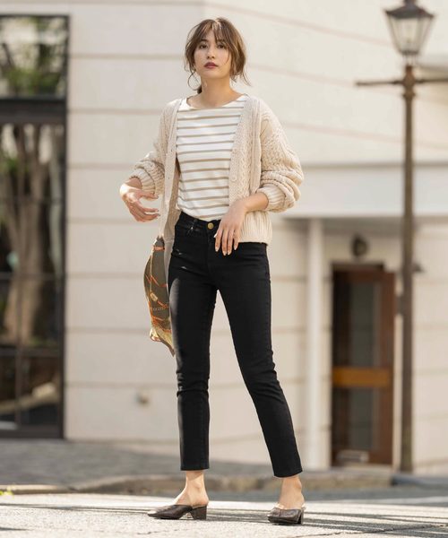 KOBE LETTUCE（コウベレタス）の「シガレットストレートカラーパンツ（その他パンツ・レディース・グレー/オフホワイト/ブラック/ネイビー/ベージュ/ブルー系その他・L/S/M/LL）」の14枚目の写真