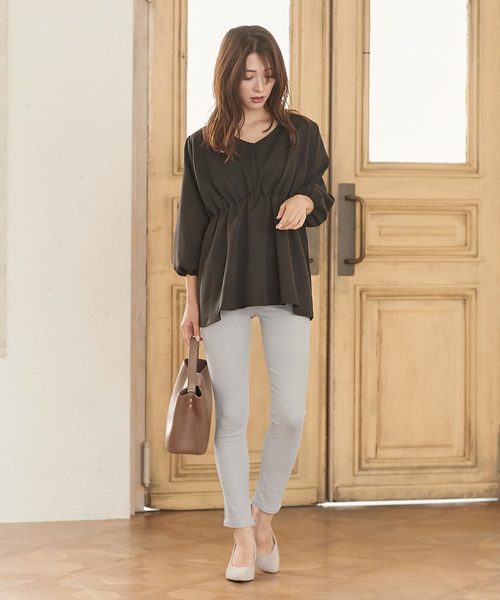 KOBE LETTUCE（コウベレタス）の「シガレットストレートカラーパンツ（その他パンツ・レディース・グレー/オフホワイト/ブラック/ネイビー/ベージュ/ブルー系その他・L/S/M/LL）」の15枚目の写真