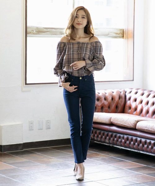 KOBE LETTUCE（コウベレタス）の「シガレットストレートカラーパンツ（その他パンツ・レディース・グレー/オフホワイト/ブラック/ネイビー/ベージュ/ブルー系その他・L/S/M/LL）」の16枚目の写真