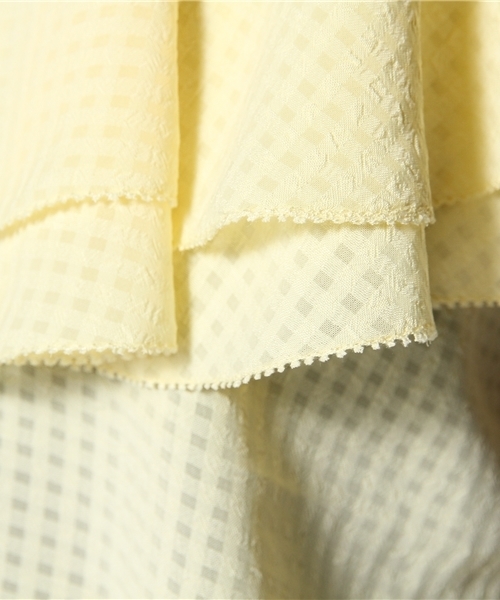 Chico(チコ)の「フリルチュニック(シャツ/ブラウス・レディース・ネイビー/イエロー/ホワイト・FREE)」の11枚目の写真