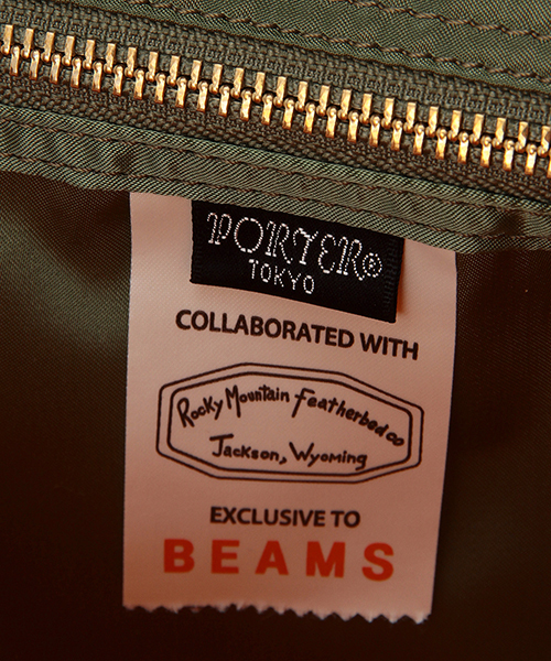 PORTER（ポーター）の「ROCKY MOUNTAIN FEATHERBED×PORTER×BEAMS / 別注 リュックサック（バックパック/リュック・メンズ・ブラック/オリーブ・ONE SIZE）」の12枚目の写真