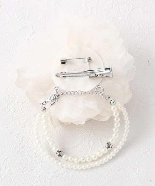 SHOO・LA・RUE（シューラルー）の「【入卒/セレモニー】ゴージャスコサージュ（ブローチ/コサージュ・レディース・オフホワイト/ライトベージュ/ピンク系/ピンク系5/ホワイト系3/ベージュ系その他3/ネイビー系1/ホワイト系4/ピンク系6/ベージュ系その他4・00）」の12枚目の写真