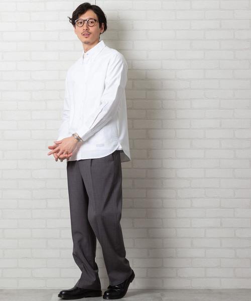 coen（コーエン）の「オックスフォードボタンダウン長袖シャツ（シャツ/ブラウス・メンズ・ホワイト/ネイビー・LARGE/X-LARGE/MEDIUM/SMALL）」の12枚目の写真