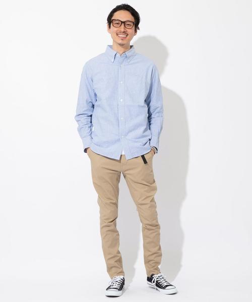 coen（コーエン）の「オックスフォードボタンダウン長袖シャツ（シャツ/ブラウス・メンズ・ホワイト/ネイビー・LARGE/X-LARGE/MEDIUM/SMALL）」の10枚目の写真