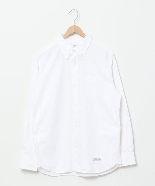 coen（コーエン）の「オックスフォードボタンダウン長袖シャツ（シャツ/ブラウス・メンズ・ホワイト/ネイビー・LARGE/X-LARGE/MEDIUM/SMALL）」の8枚目の写真