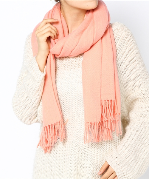 Ray BEAMS（レイビームス）の「Ray BEAMS / ムジ ストール（マフラー・レディース・オフホワイト/ライトグレー/レッド系その他/ネイビー・ONE SIZE）」の5枚目の写真