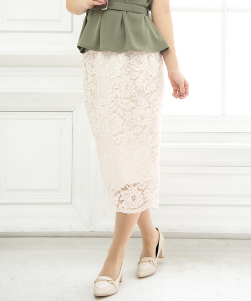 セール 裾スカラップ レースタイトスカート スカート Trudea トルディア のファッション通販 Zozotown