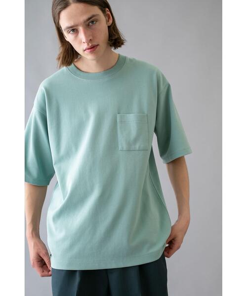 MONKEY TIME（モンキータイム）の「＜monkey time＞ TC/PONTI 1POC TEE/Tシャツ（Tシャツ/カットソー・メンズ・ブラック/ベージュ/ケリー/ホワイト/ライトピンク・S/XL/M/L）」の4枚目の写真