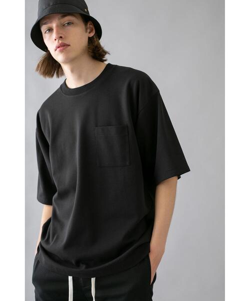 MONKEY TIME（モンキータイム）の「＜monkey time＞ TC/PONTI 1POC TEE/Tシャツ（Tシャツ/カットソー・メンズ・ブラック/ベージュ/ケリー/ホワイト/ライトピンク・S/XL/M/L）」の3枚目の写真