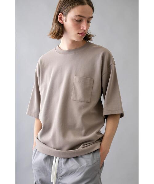 MONKEY TIME（モンキータイム）の「＜monkey time＞ TC/PONTI 1POC TEE/Tシャツ（Tシャツ/カットソー・メンズ・ブラック/ベージュ/ケリー/ホワイト/ライトピンク・S/XL/M/L）」の15枚目の写真