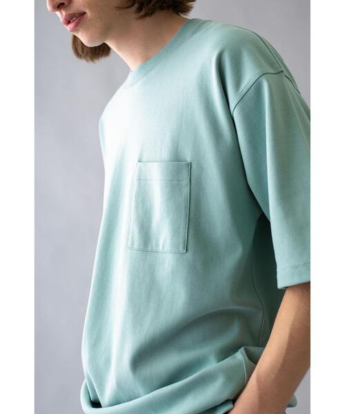 MONKEY TIME（モンキータイム）の「＜monkey time＞ TC/PONTI 1POC TEE/Tシャツ（Tシャツ/カットソー・メンズ・ブラック/ベージュ/ケリー/ホワイト/ライトピンク・S/XL/M/L）」の9枚目の写真