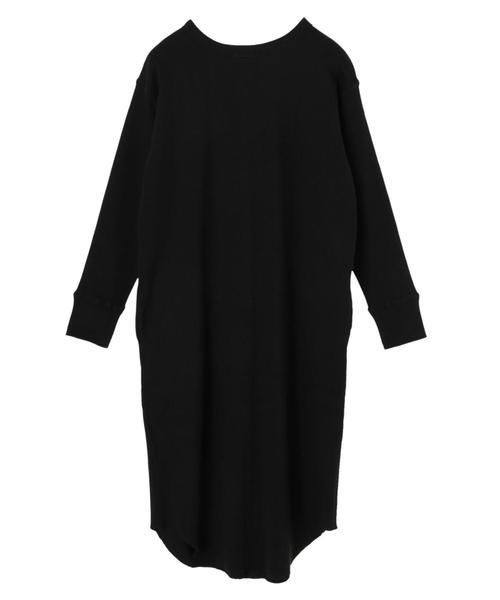 AMERICAN HOLIC（アメリカンホリック）の「ラウンドヘムリブフロントボタンカーディガン　＊（カーディガン/ボレロ・レディース・チャコールグレー/ライトグレー/ブラック/ベージュ・M/L）」の14枚目の写真