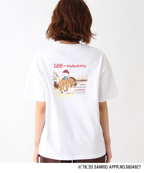 ハローキティコラボ（ハローキティコラボ）の「Lee(R)×Kitty バックプリントTシャツ（Tシャツ/カットソー・レディース・ブラック/ベージュ/アイボリー・02/03）」の8枚目の写真