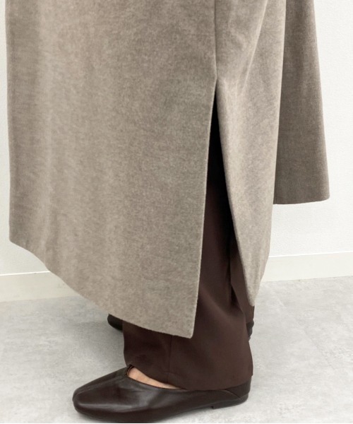 apres jour mignon（アプレジュールミニョン）の「ガウンコート【ZOZOTOWN限定アイテム】★20AW（チェスターコート・レディース・ダークブラウン/モカ/ブラウン系その他・フリー）」の7枚目の写真