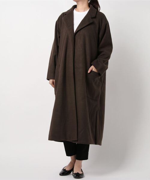 apres jour mignon（アプレジュールミニョン）の「ガウンコート【ZOZOTOWN限定アイテム】★20AW（チェスターコート・レディース・ダークブラウン/モカ/ブラウン系その他・フリー）」の9枚目の写真