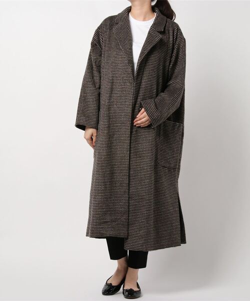 apres jour mignon（アプレジュールミニョン）の「ガウンコート【ZOZOTOWN限定アイテム】★20AW（チェスターコート・レディース・ダークブラウン/モカ/ブラウン系その他・フリー）」の11枚目の写真